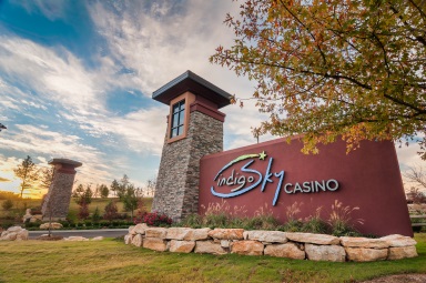 Manufactured stone veneer on Indigo Sky Casino in Wyandotte, Oklahoma