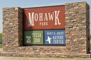 Manufactured stone veneer at Mohawk Park and Tulsa Zoo in Tulsa, Oklahoma